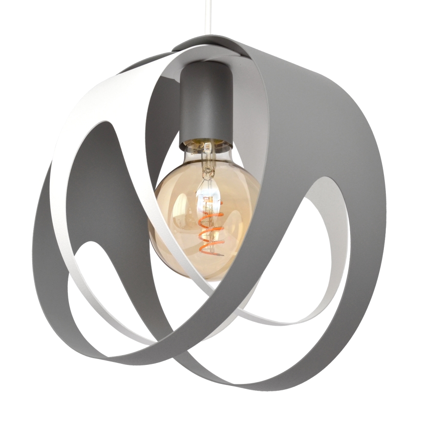 Hanglamp aan een koord MOONLIGHT 1xE27/15W/230V grijs