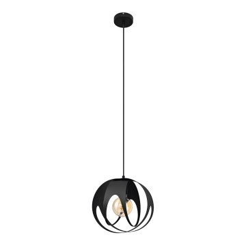 Hanglamp aan een koord MOONLIGHT 1xE27/15W/230V zwart