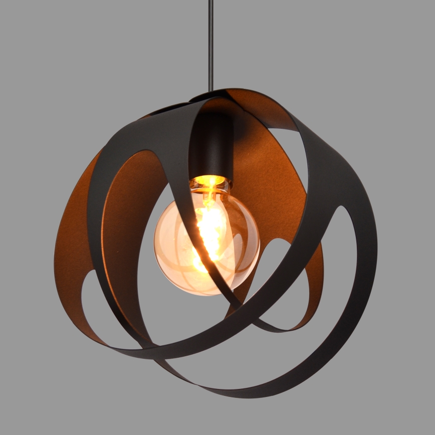 Hanglamp aan een koord MOONLIGHT 1xE27/15W/230V zwart