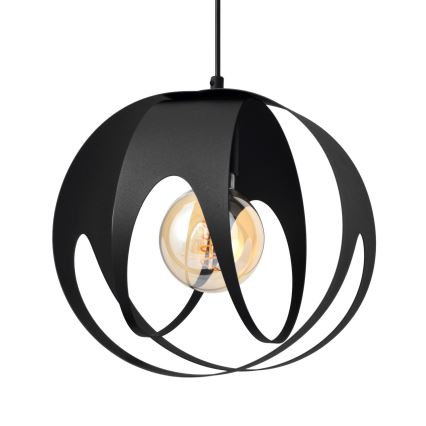 Hanglamp aan een koord MOONLIGHT 1xE27/15W/230V zwart