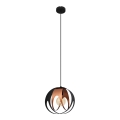 Hanglamp aan een koord MOONLIGHT 1xE27/15W/230V zwart/koper