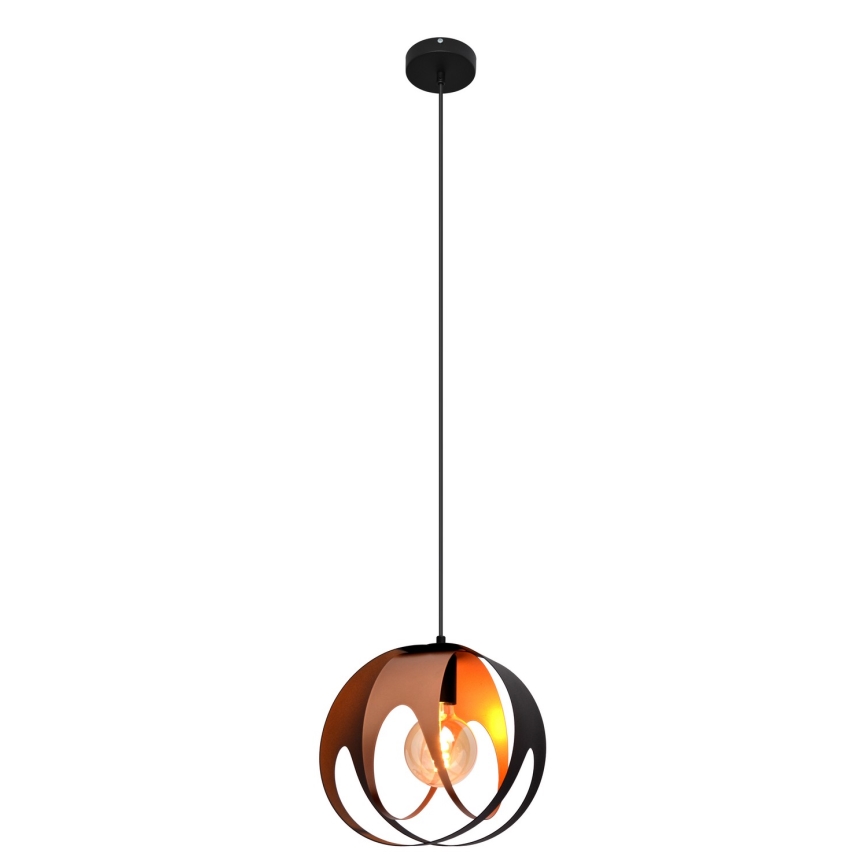 Hanglamp aan een koord MOONLIGHT 1xE27/15W/230V zwart/koper