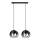 Hanglamp aan een koord MOONLIGHT 2xE27/15W/230V zwart