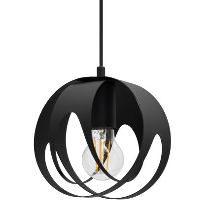 Hanglamp aan een koord MOONLIGHT 2xE27/15W/230V zwart