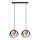 Hanglamp aan een koord MOONLIGHT 2xE27/15W/230V zwart/koper
