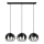 Hanglamp aan een koord MOONLIGHT 3xE27/15W/230V zwart