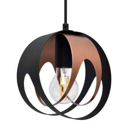 Hanglamp aan een koord MOONLIGHT 3xE27/15W/230V zwart/koper