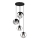 Hanglamp aan een koord MOONLIGHT 4xE27/15W/230V zwart