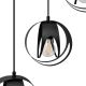 Hanglamp aan een koord MOONLIGHT 4xE27/60W/230V zwart