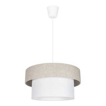 Hanglamp aan een koord NATA 1xE27/60W/230V beige