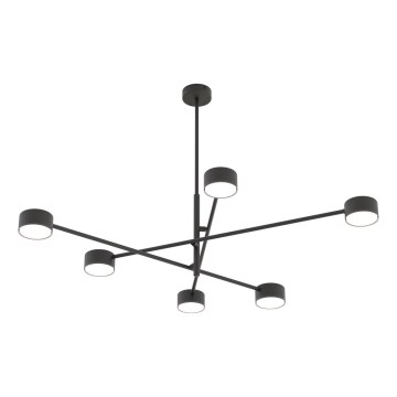 Hanglamp aan een koord NATSU 6xGX53/12W/230V zwart