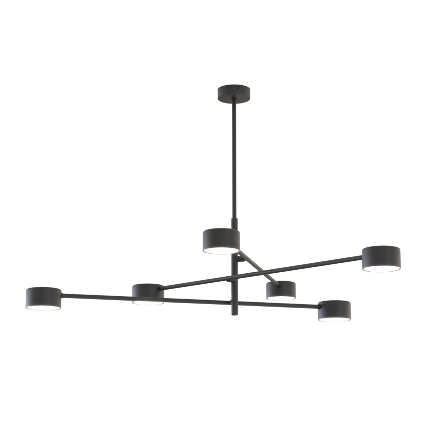 Hanglamp aan een koord NATSU 6xGX53/12W/230V zwart