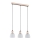 Hanglamp aan een koord NATUR 3xE27/60W/230V