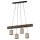 Hanglamp aan een koord NEGRO 4xE27/25W/230V grenen
