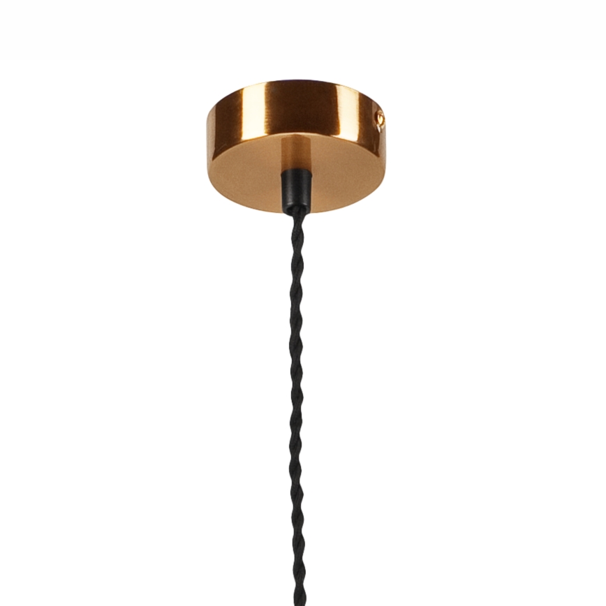 Hanglamp aan een koord NELLY 1xE27/60W/230V wit/koper