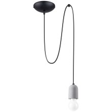 Hanglamp aan een koord NESO 1xE27/15W/230V beton