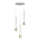 Hanglamp aan een koord NEST 3xGU10/8W/230V wit/goud rond