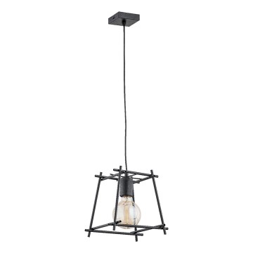 Hanglamp aan een koord NETI 1xE27/15W/230V zwart