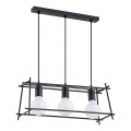 Hanglamp aan een koord NETI 3xE27/15W/230V zwart