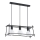 Hanglamp aan een koord NETI 3xE27/15W/230V zwart