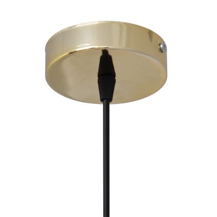 Hanglamp aan een koord NEWTON 1xE27/15W/230V zwart/gouden