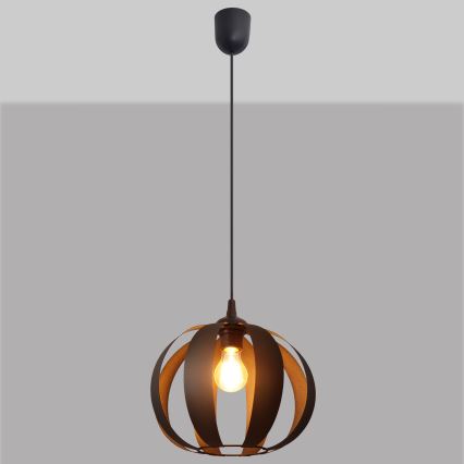 Hanglamp aan een koord NEWTON 1xE27/15W/230V zwart