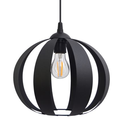 Hanglamp aan een koord NEWTON 1xE27/15W/230V zwart