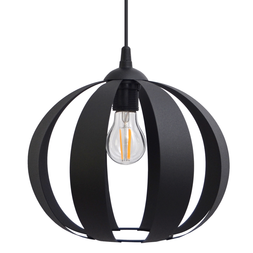 Hanglamp aan een koord NEWTON 1xE27/15W/230V zwart