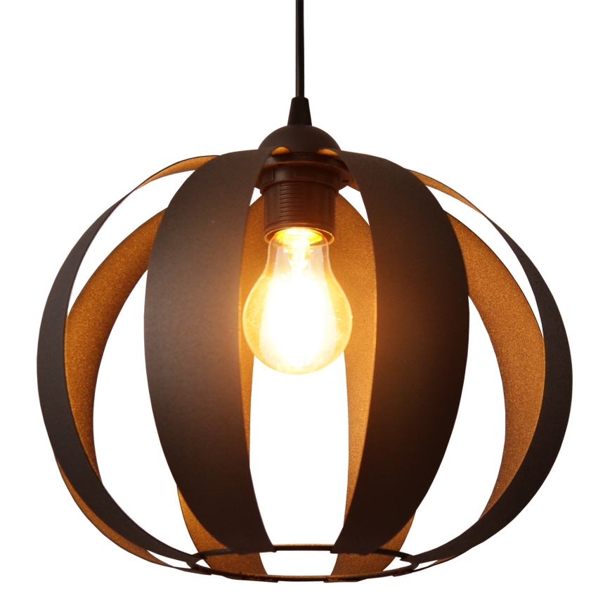 Hanglamp aan een koord NEWTON 1xE27/15W/230V zwart
