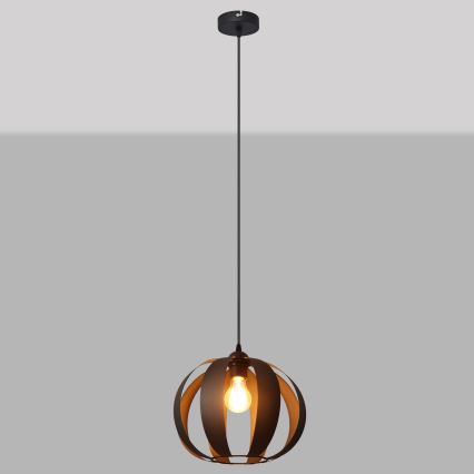Hanglamp aan een koord NEWTON 1xE27/15W/230V zwart