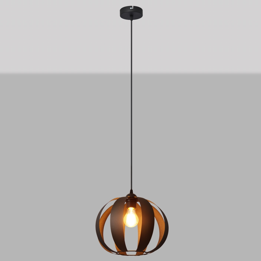 Hanglamp aan een koord NEWTON 1xE27/15W/230V zwart