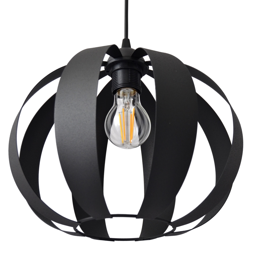Hanglamp aan een koord NEWTON 1xE27/15W/230V zwart