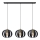 Hanglamp aan een koord NEWTON 3xE27/15W/230V zwart/gouden