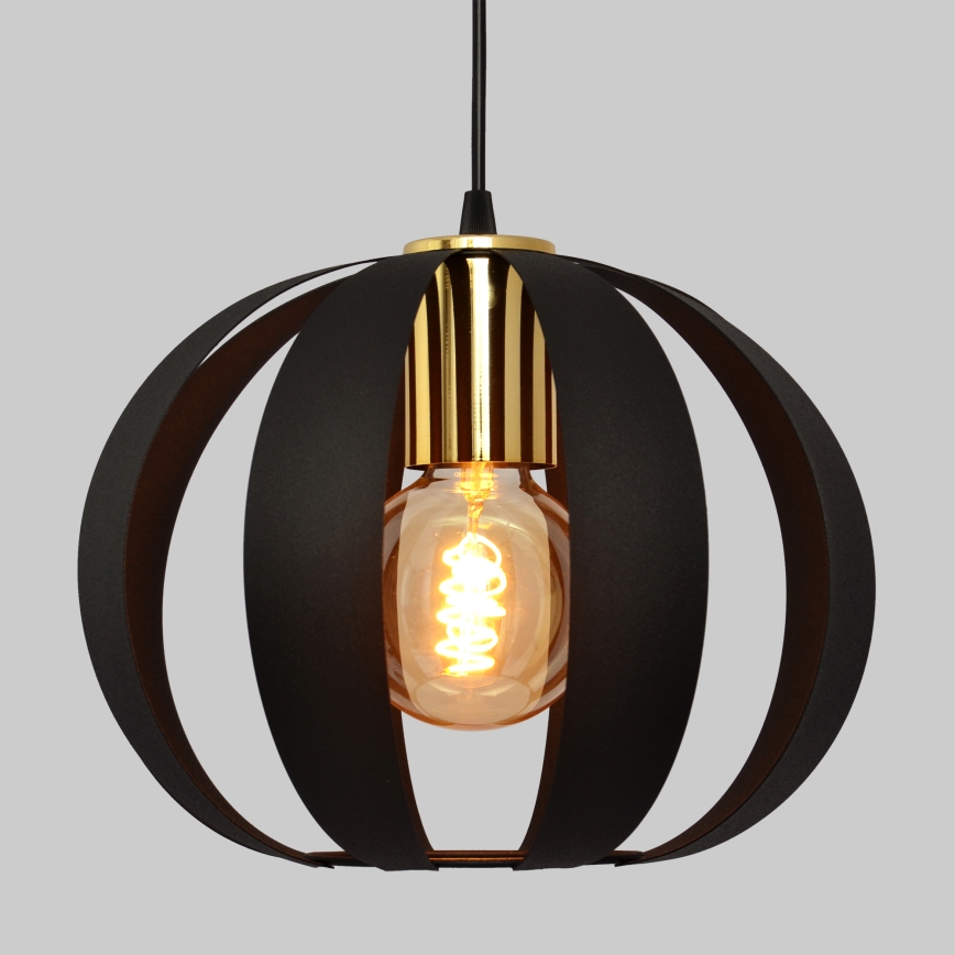 Hanglamp aan een koord NEWTON 3xE27/15W/230V zwart
