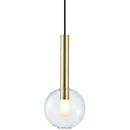 Hanglamp aan een koord NIKO 1xG9/9W/230V diameter 15 cm goud