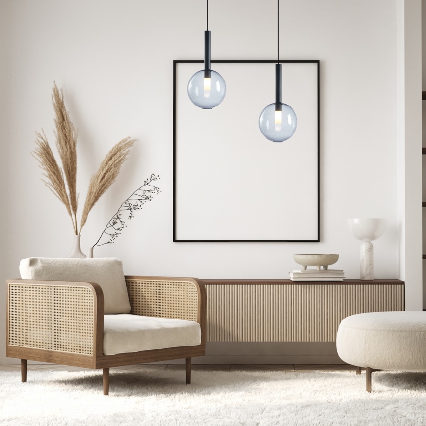 Hanglamp aan een koord NIKO 1xG9/9W/230V diameter 20 cm zwart