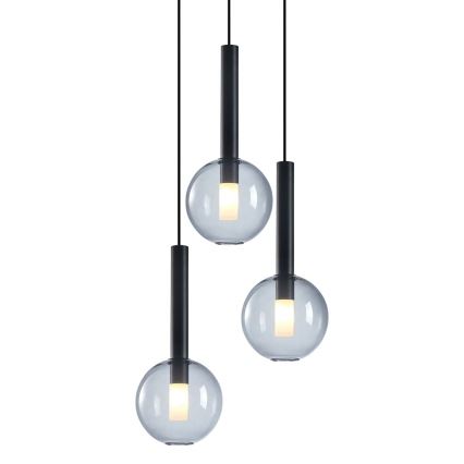 Hanglamp aan een koord NIKO 3xG9/9W/230V zwart