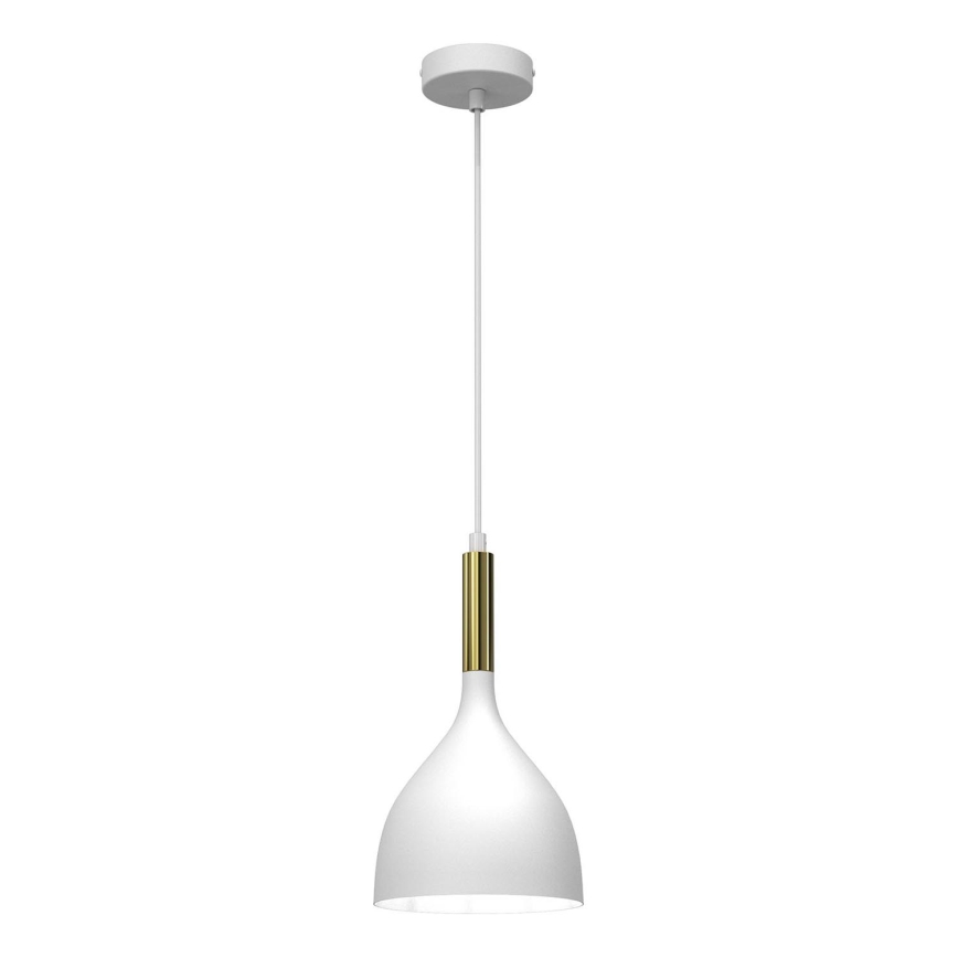 Hanglamp aan een koord NOAK 1xE27/15W/230V wit/goud