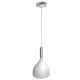 Hanglamp aan een koord NOAK 1xE27/60W/230V wit/glanzend chroom 