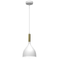 Hanglamp aan een koord NOAK 1xE27/60W/230V wit/gouden