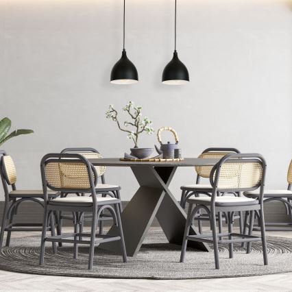 Hanglamp aan een koord NOAK 2xE27/15W/230V zwart