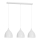 Hanglamp aan een koord NOAK 3xE27/15W/230V grijs