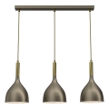 Hanglamp aan een koord NOAK 3xE27/15W/230V messing/goud