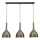 Hanglamp aan een koord NOAK 3xE27/15W/230V messing/goud