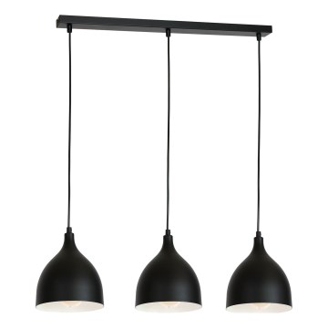 Hanglamp aan een koord NOAK 3xE27/15W/230V zwart