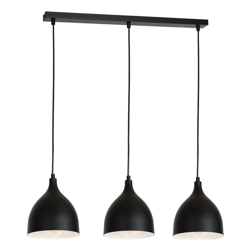 Hanglamp aan een koord NOAK 3xE27/15W/230V zwart