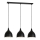 Hanglamp aan een koord NOAK 3xE27/15W/230V zwart