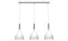 Hanglamp aan een koord NOAK 3xE27/60W/230V wit/glanzend chroom 