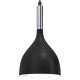 Hanglamp aan een koord NOAK 3xE27/60W/230V zwart/glanzend chroom 