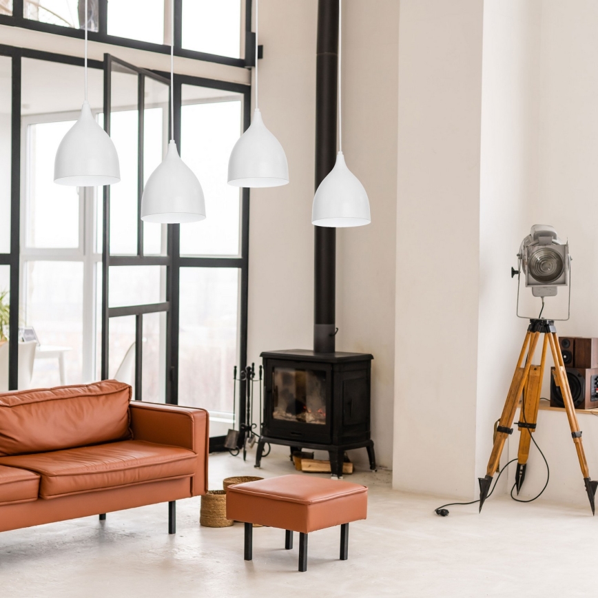 Hanglamp aan een koord NOAK 4xE27/15W/230V grijs